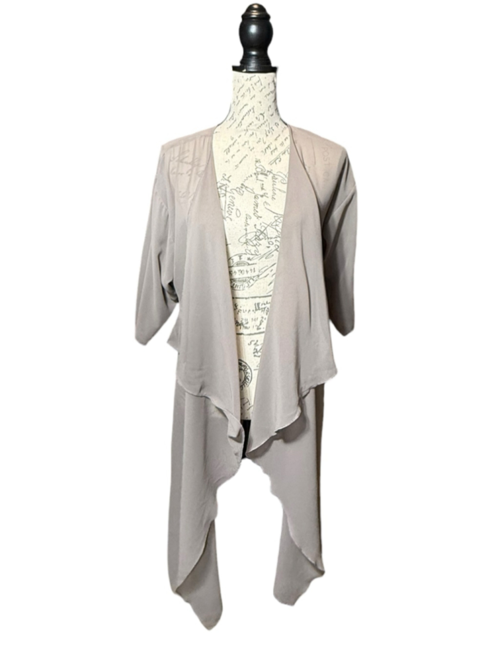 LuLaRoe Shirley Sheer Gray Duster Size Small